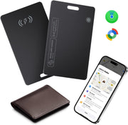 Wallet Tracker Card for Apple & Android, Find My Credit Card Tracker for Wallet, Luggage, Rechargeable Tracking Card Works with Apple Find My & Google'S Find Hub (For Ios & Android, 1 Pack)