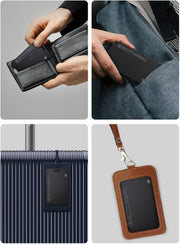 Wallet Tracker Card for Apple & Android, Find My Credit Card Tracker for Wallet, Luggage, Rechargeable Tracking Card Works with Apple Find My & Google'S Find Hub (For Ios & Android, 1 Pack)
