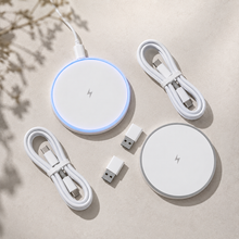 Aureltek Charger 2 Pack 15W Magnetic Wireless Charger Fast Charging Pad Compatible with Iphone & Android